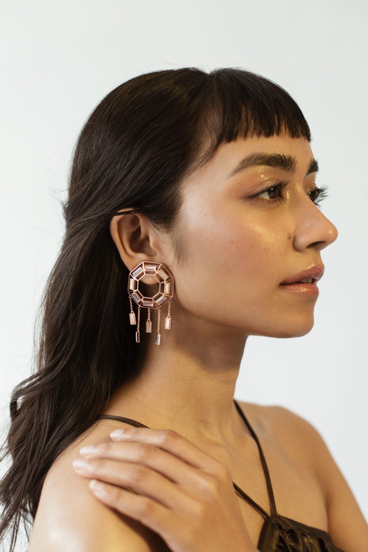 Buy Crystal Hanging Danglers For Women Online at ScrollnShops